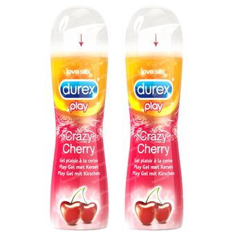 Durex Play Pleasure Gel - Crazy Cherry Duopack 2x50 ml