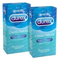 Durex Classic Natural Condooms 2x12 stuks