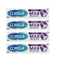 Corega Max Block Kleefcrème Pack 4x40 g