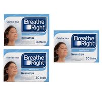 Breathe Right Clear Neusstrips TRIO 3x30 stuks