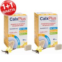 CalxPlus Vanille zonder Suiker 1+1 GRATIS 2x60 tabletten