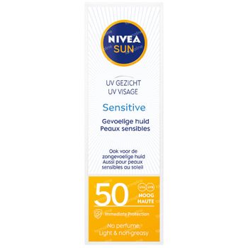 Nivea Sun UV Gezicht Gevoelige Huid SPF50 50 ml
