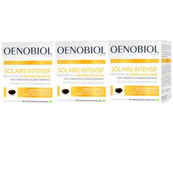 Oenobiol Solaire Intensif Gevoelige Huid TRIO 3x30 capsules