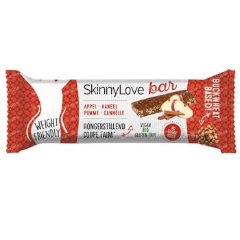 SkinnyLove Barre Coupe-Faim Pomme-Cannelle 38 g