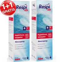 Respi Free Hypertonische Neusspray Familie 1+1 GRATIS 2x100 ml