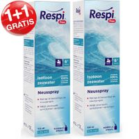 Respi Free Isotonische Neusspray Familie 1+1 GRATIS 2x100 ml