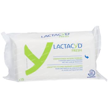 Lactacyd Fresh Lingettes Intimes Rafraîchissantes 15 pièces