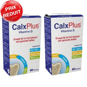 CalxPlus Vitamine D DUO Prix Réduit 2x60 capsules