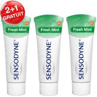 Sensodyne Dentifrice Fresh Mint 2+1 GRATUIT 3x75 ml