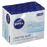 Nivea Crème Soft Zeep 3x100 g