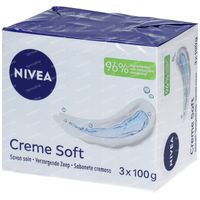 Nivea Crème Soft Zeep 3x100 g