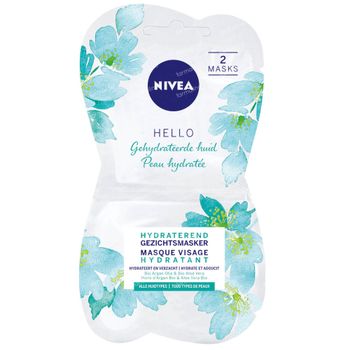 Nivea Hello Hydraterend Gezichtsmasker 2x7,5 ml