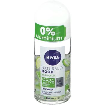Nivea Naturally Good Deodorant Roll-On 24h Bio Aloe Vera 50 ml