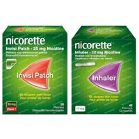 Nicorette® Combi Therapie Invisi Patch 25mg + Inhaler 10mg 1 set