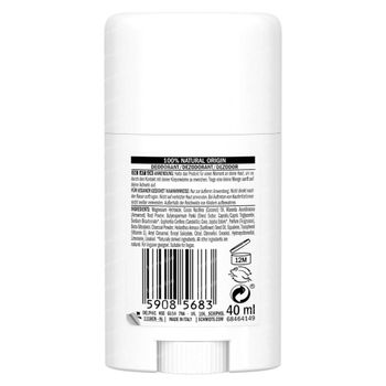 Schmidt's Natural Deodorant Stick Charcoal & Magnesium 24h 40 ml