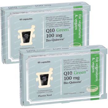 Pharma Nord Q10 Green Bio-Quinone 100mg 1+1 GRATIS 2x60 capsules