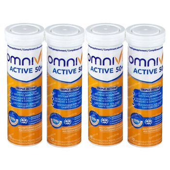 Omnivit Active 50+ - Immuniteit & Energie DUO 2x20 bruistabletten