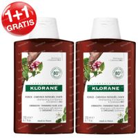 Klorane Strength - Thinning Hair - Loss Shampoo with Quinine & Organic Edelweiss 1+1 GRATIS 2x200 ml