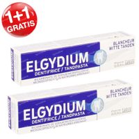 Elgydium Witte Tanden Tandpasta 1+1 GRATIS 2x75 ml