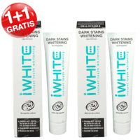 iWhite Dark Stains Whitening Tandpasta 1+1 GRATIS 2x75 ml