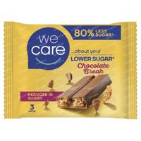 We Care Chocolate Break 3 x 21.5 g chocolat