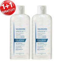 Ducray Squanorm Shampooing Traitant Antipelliculaire Pellicules Sèches 1+1 GRATUIT 2x200 ml
