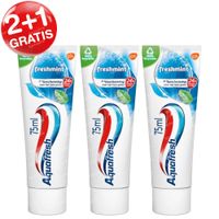 Aquafresh Freshmint Tandpasta 2+1 GRATIS 3x75 ml
