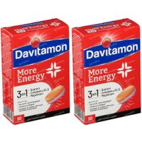 Davitamon More Energy 3-in-1 1+1 GRATIS 2x30 tabletten