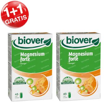Biover Magnesium Forte 1+1 GRATIS 2x45 tabletten