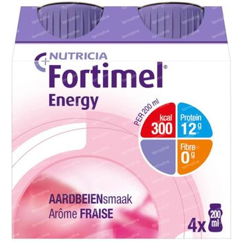Fortimel Energy Fraise TRIO 12x200 ml