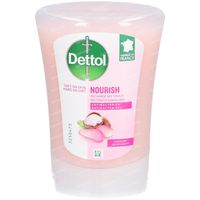 Dettol Nourish Recharge No-Touch Antibactérien Beurre de Karité 250 ml gel nettoyant