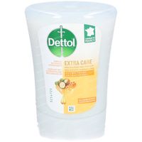 Dettol Extra Care Recharge No-Touch Antibactérien Miel & Beurre de Karité 250 ml gel nettoyant
