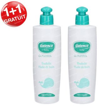 Galenco Bébé Huile de Bain 1+1 GRATUIT 2x200 ml huile de bain