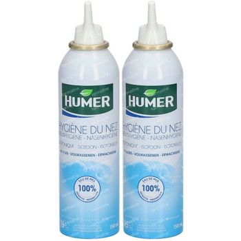 Humer Spray Isotonisch Volwassenen 1+1 GRATIS 2x150 ml spray