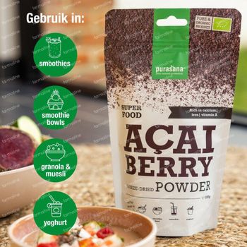 Purasana® Açaibes Poeder 1+1 GRATIS 2x100 g poeder