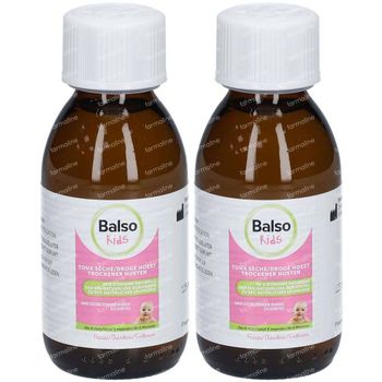 Balso Kids Hoestsiroop Zonder Suiker 1+1 GRATIS 2x125 ml siroop