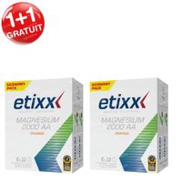 Etixx Magnésium 2000 AA 1+1 GRATUIT 2x60 comprimés effervescents