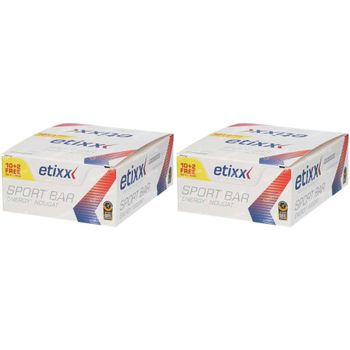 Etixx Energy Sport Bar Nougat 1+1 GRATUIT 24x40 g