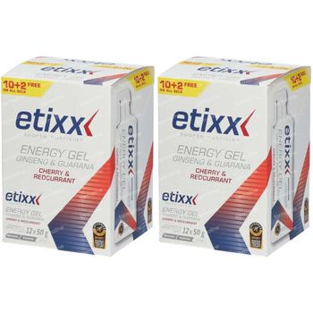 Etixx Ginseng & Guarana Energy Gel 1+1 GRATIS 24x50 g
