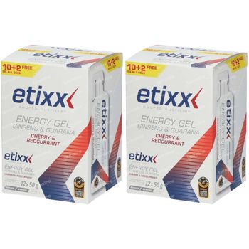 Etixx Ginseng & Guarana Energy Gel 1+1 GRATUIT 24x50 g