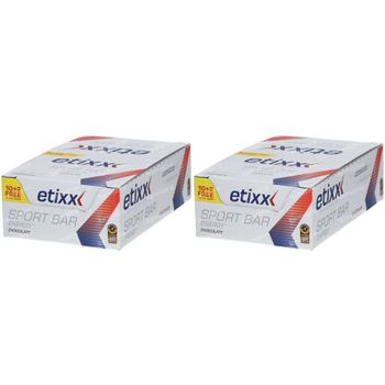Etixx Energy Sport Bar Chocolate 1+1 GRATIS 24x40 g