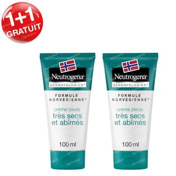 Neutrogena® Formule Norvégienne Crème Pieds 1+1 GRATUIT 2x100 ml crème
