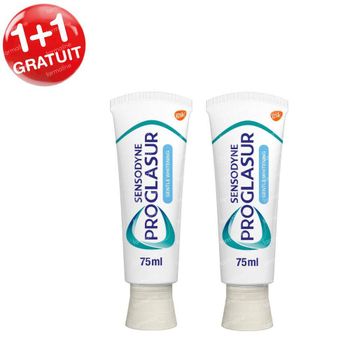 Sensodyne Dentifrice Proglasur Gentle Whitening 1+1 GRATUIT 2x75 ml dentifrice