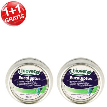 Biover Eucalyptus 1+1 GRATIS 2x45 g pastille