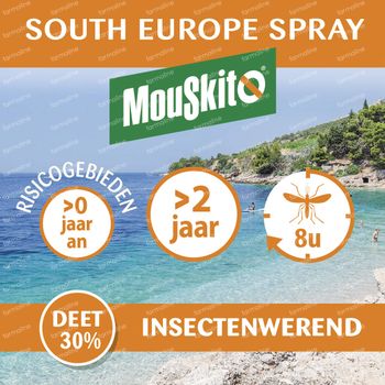 Mouskito® South Europe Spray 30% Deet 1+1 GRATIS 2x100 ml spray