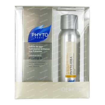 Phyto 7 Crème Jour Cheveux Secs + Phytojoba Shampooing 50ml Gratuite 50 ml