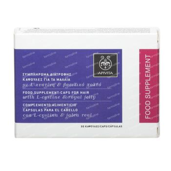 Apivita Supplément Nutritionnel Pour Cheveux Avec L-Cystine Et La Gelée Royale 30 capsules