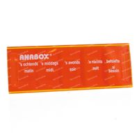 Anabox Pillbox 1 Dag 5 Vakken NL/FR Oranje 1 st