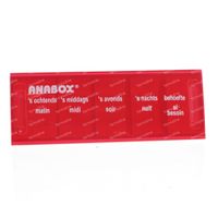 Anabox Pillbox 1 Dag 5 Vakken NL/FR Roze 1 st