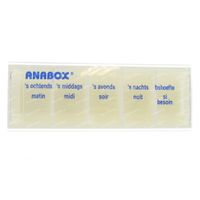 Anabox Pillbox 1 Dag 5 Vakken NL/FR Wit 1 st